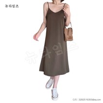 끈나시 원피스 여름 여성 루즈핏 심플치마 뉴타임즈 C11 X228W518