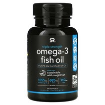스포츠리서치 오메가3 피쉬오일 1250 mg DHA EPA 피시오일, 120