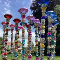 풍향계 바람 풍력 장식 동물 정원 beaded dream garden 말뚝 웨딩 파티 아트 야외 잔디 로맨틱 곤충 풍경 선물, d