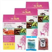 더독 닥터소프트 사료 1+1 1.2kg 3kg 노령견 소프트사료 + 간식 기획세트, (1+1+1)오리 노령견 그레인프리 1.2kg +네코캔