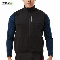 승마 조끼 보호 승마용품 남성 여성 안전 WOSAWE 가을 겨울 남자 Windproof 사이클링 조끼 따뜻한 열 Slee, 01 Black_05 XXXL