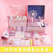 입학선물 볼펜 샤프 파카펜 문방구 인터넷 레드 세트 선물 벚꽃소녀 마음 학용품 개강 중학, 21 소녀 심볼 에디션 체리블라썸 선물세트