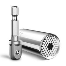 남자 보편적 인 소켓 공구 선물 아빠 힘 드릴 접합기를 가진 다기능 세트 1/4 quot-3/47mm-19mm, [01] Red