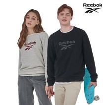 리복 REEBOK NEW 리복 로고포인트 라운드 맨투맨 남여 택1