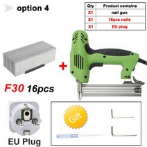 네일 1800W ~ 2000W 미니 전기 손톱 총 스트레이트 네일 도구 30 PCS/MIN 220V 가구 목공, 04 option 4