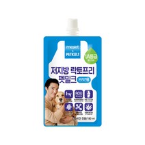 한국야쿠르트 미펫 x 펫쿠르트 저지방 락토프리 펫밀크 180ml, 단품