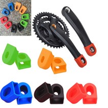 크랭크보호대 자전거 MTB 보호 커버 암 부품 프로텍터, 레드GD06603