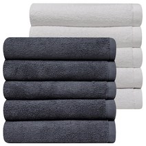 10장 데일리타올 30수 120g, 챠콜그레이5장+화이트5장, 10개