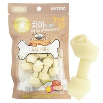 교육 소형강아지치아간식 연한 휘핏치약껌 좋아하는 장모치와와치석껌 칭찬 우유, 1개, 연어