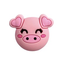 부드러운 실리콘 도어 스토퍼 방지 벽 보호기 귀여운 동물 부서, 돼지