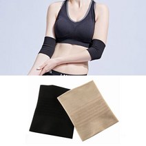 PKFARM 남녀공용 얇은 탄력 팔꿈치 보호대 밴드 2P 세트 팔뚝 슬리브 엘보 아대, XXL사이즈, 블랙(검정), 2개입