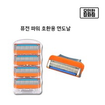 질레트 면도날 4입 호환용 퓨전파워 퓨전매뉴얼 퓨전프로글라이드, 퓨전파워 면도날4P, 1개, 4개