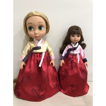 인형한복 베이비돌 파올라레이나 양단한복