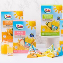 Dole 돌 후룻팝 32개입 100% 과즙 얼려먹는 주스, 파인팝4박스