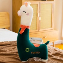 세계일주 알파카 베개 긴 베개극세사 바디필로우 롱쿠션, 블루 알파카, 90cm