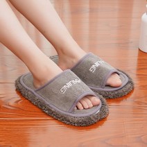 극세사 청소 슬리퍼 실내화 리필용 먼지 제거 물기 거실화 층간 소음, 청소슬리퍼_리필용걸레