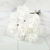 시즈넬 디퓨저 플라워스틱 미니로즈, 화이트, 16개입