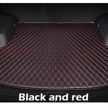 자동차 트렁크 매트 카고 라이너 인테리어 액세서리 커버 포드 익스플로러 2011, 07 Black red