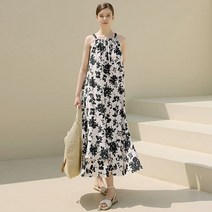 스타일온미 플라워 로우 맥시 원피스