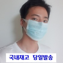 이현샵 일회용덴탈 비말차단마스크 성인용 블루10매, 1팩, 10개