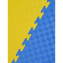 태권도 바닥 매트 퍼즐 매트 바닥 매트 층간소음 방지 놀이용 어린이 크롤링 패드 가정용 두꺼운 스폰지 패드 거실 주방 베란다 방 놀이 매트, 1mx1mx두께4cm, 5 패턴 노랑과 파랑
