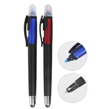 미친필기감 3색 형광 터치볼펜 터치펜 인쇄 판촉물, 04.형광터치볼펜, 레드