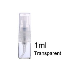 향수 화장품 공병 스프레이 용기 1ml 2ml 3ml 병 리필 가능 향수병 종이 카드 포함 선물 샘플 패키지 100 개/묶음, Black paper card, 1ml Transparent