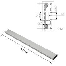목공작업대 톱다이 테이블쇼450/600/800mm 알루미늄 프로파일 70mm 높이 T-트랙 목공 작업대 DIY 수정, 800