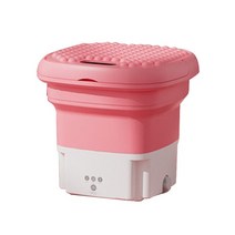 돈세는기계 휴대용 접이식 세탁기 건조기 양동이 양말 속옷 미니 작은 여행, 02 EU, 06 Pink