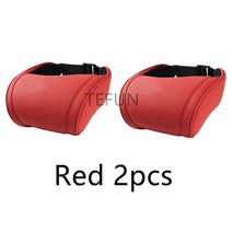 테슬라부품 테슬라악세사리 자동차튜닝 모델 3 y x s 목 베개 머리 받침 베개 좌석 목 받침 자동 좌석 머리 지원 베개 모델 y 액세서리, 레드 2pcs