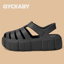 여름 샌들 슬리퍼 봄 QYCKABY 남자 나막신 중립 야외 비치 아쿠아 신발 여성 슬립 플립 퍼 정원 캐주얼 슬라이드
