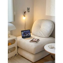 북유럽풍 사각 좌식소파 싱글 호텔 카페 펜션 포인트, 80x80x42cm 말차 그린 (세트)