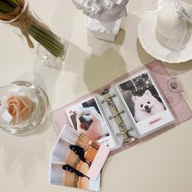 폴라로이드 포토카드 + 미니앨범 SET 이색이벤트 카드편지 기념일선물 추억보관 소장용, 미니앨범(바이올렛) + 포토카드 3장