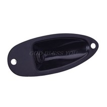 기타 픽업 보트 기타 잭 플레이트 Strat Stratocaster 일렉트릭 기타 액세서리 용 6.35mm Guitarra 픽업 1/4 출력 입력 잭 소켓, 검은색