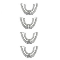 전동칫솔 360도 지능형 자동 음파 칫솔 U 유형 4 모드 칫솔 USB 충전 치아 미백, 협력사, 헤드 4개만