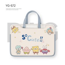 17인치 16인치 노트북 가방 파우치 귀여운 태블릿 케이스 15인치 다용도 서류가방, YG-572 [부드러운 PU소재-대용량 손잡이