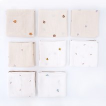 코지 3중 거즈블랭킷 아기 신생아 유아 봄 여름 애착 낮잠 이불, 하트플라워