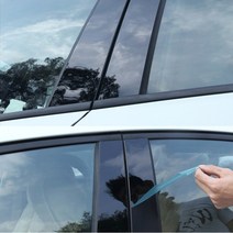 굿즈인홈 윈도우필러스티커 B필러 F30 3시리즈 F10 5시리즈 유광블랙 보호가드 5지티 3GT, 1개