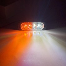 방향지시등 깜빡이전구 전구 후진등led 턴시그널 4LED 깜박이 신호 램프 라이트 스트립 자동차 스트로브, 01 1Pcs, 08 Yellow White