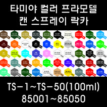 타미야 컬러 프라모델 캔 스프레이 락카 TS-1~TS-50(100ml) 85001~85050, 85014 TS-14 블랙