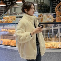 라라벨 여성용 하이넥 집업 베럴 루즈핏 하이넥집업 후리스