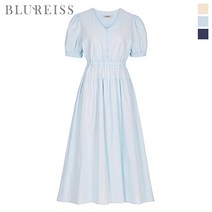 블루레이스 블루레이스 퍼프소매밴딩플레어원피스_B3M1OP3671