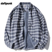 플러스 벨벳 따뜻한 긴팔 셔츠 성과 청 새 셔츠 클래 격자 무늬 남자셔츠 남자남방 남자옷 체크긴팔셔츠