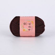 도두리 패브릭얀 인형뜨개실 뜨개바구니 코바늘실 가방, 초코릿(패브릭얀)