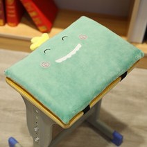 벤치방석 벤치 방석 수험생 사각 직사각형 직 형 직 형편안한 메모리 폼 학생 쿠션 의자 쿠션 초등학교 고등학교 교실 앉아있는 인공물 학교 직 형, 공룡 일 학생 쿠션, 대형 약 38x35cm(버클 없음 바닥 미끄럼 방