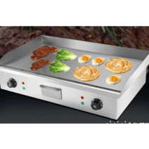 가스 철판 부침기 상업용 휴게소 그릴 스텐 주방 용품, 전기가열 2.6kw 그릴판 55×29cm