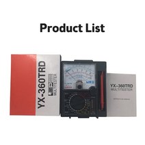 YX360TRD 아날로그 멀티미터 ACDC 전압 전류 옴 테스트 테스터 저항 정전용량 전기 포인터 미터 펜 포함, 01 Multimeter x1