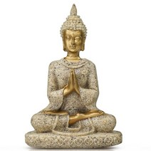 납골당꾸미기 납골당미니어처 봉안당꾸미기 불교용품 불상 부처님 미니어처 동상, 밝은 회색