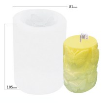 웨이브 패턴 나비 로즈 실리콘 촛불 금형 DIY 적 실린더 꽃 만들기 키트 비누 수지 선물 공예, 02 Butterfly