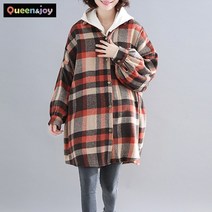퀸앤조이 미녀77 찬바람이 불면 너랑~ 체크무늬 남방 긴팔 셔츠***판매자 SSK무역***